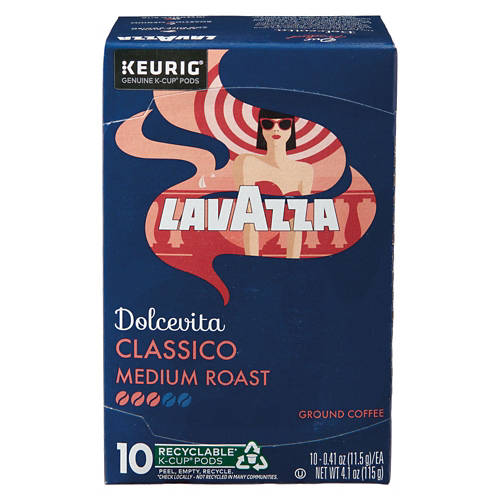 Keurig LavAzza Classico Medium Roast K-Cup, 10 count